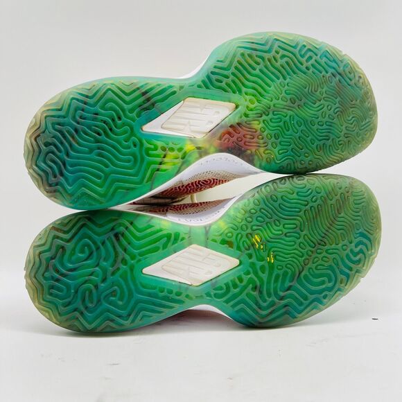 New Balance Shoes Mens 8 White Red Green Kawhi II Sneakers Basketball Trainers - Picture 9 of 10